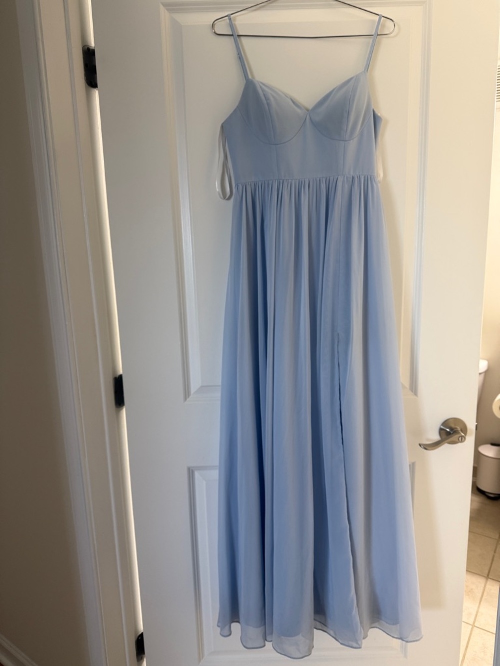 Revelry Chiffon Periwinkle Serenity Dress - Picture 4 of 9